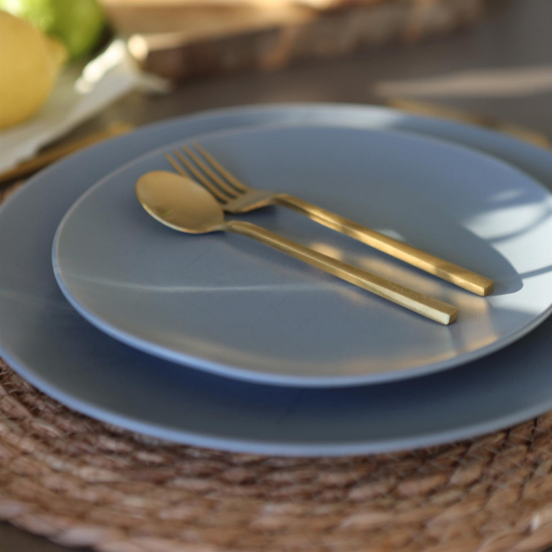 Gold 15cm Stainless Steel Cake Forks - Pack of 4