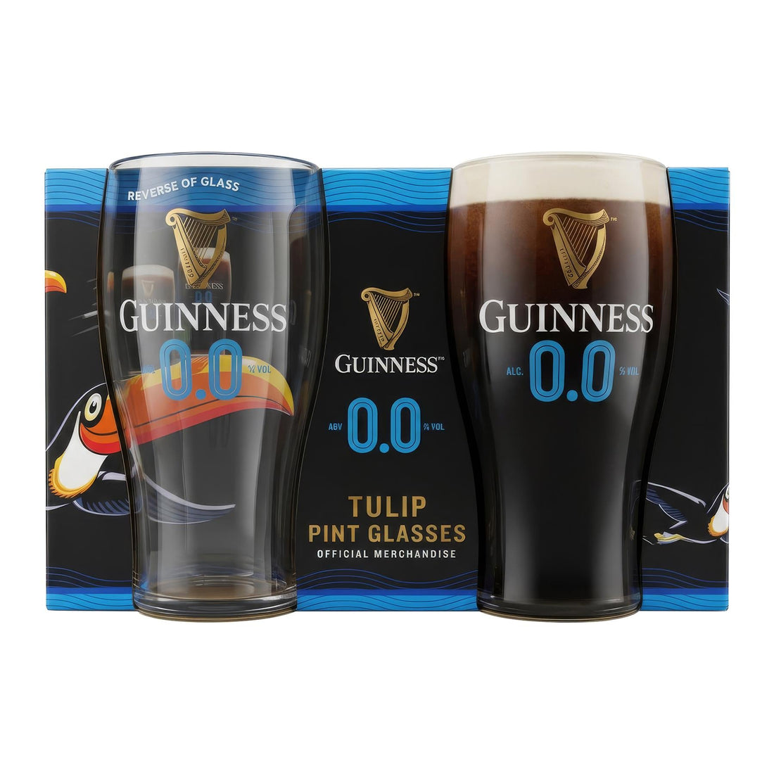 Guinness 2pc 0.0 Pint Glass Set