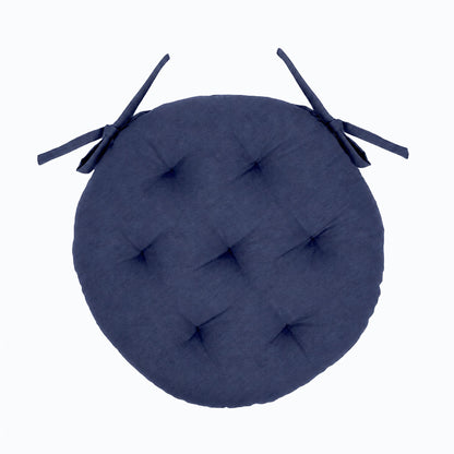 Round Seat Pad - 40 x 40cm - Navy