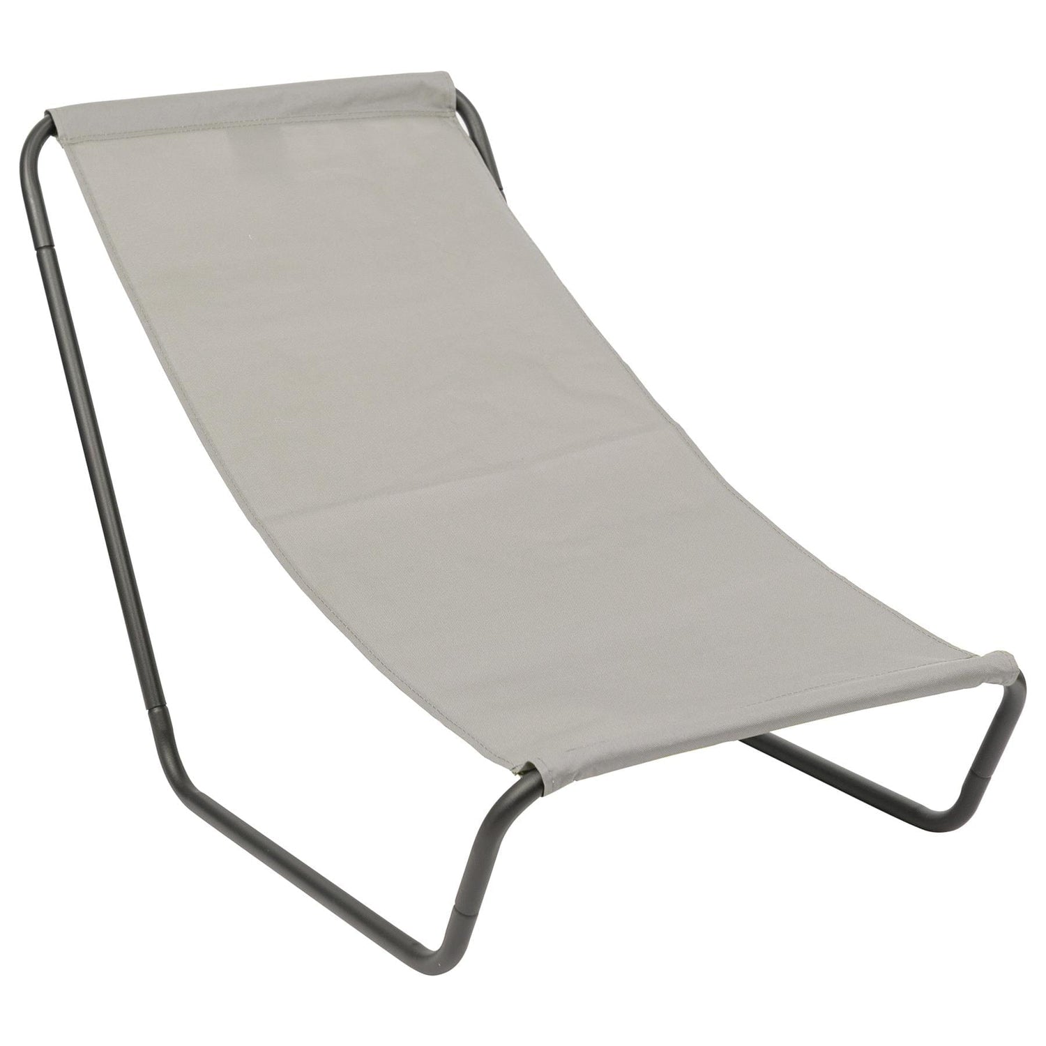 Beige Folding Beach Lounger