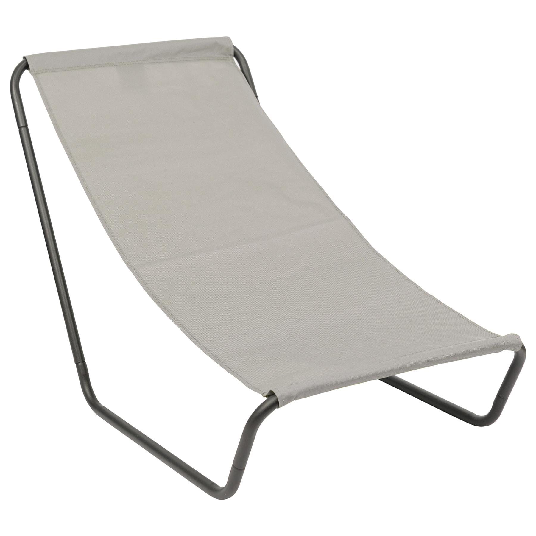 Beige Folding Beach Lounger