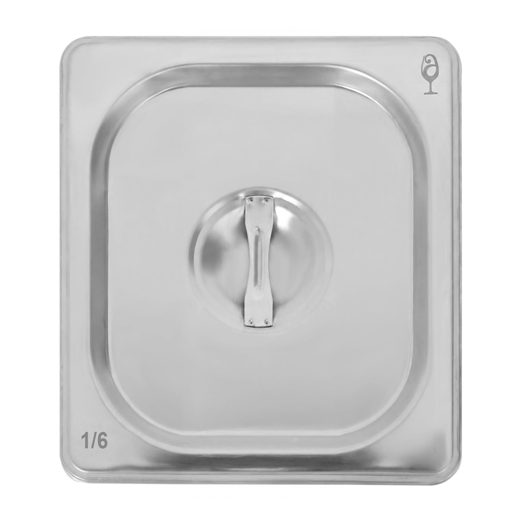 Stainless Steel Gastronorm Container Lid - 1/6