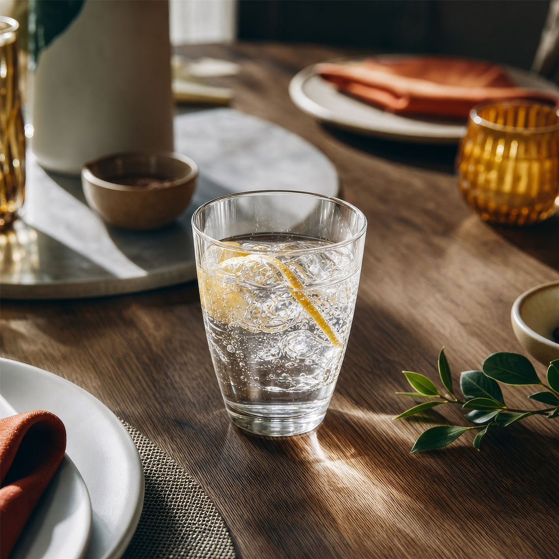 250ml Conical Glass Tumblers - Pack of 6