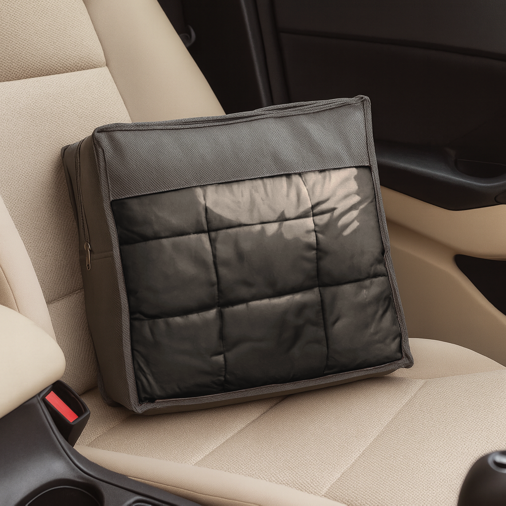 Weighted Blanket with Storage Bag - 125 x 150cm - 4kg - Black