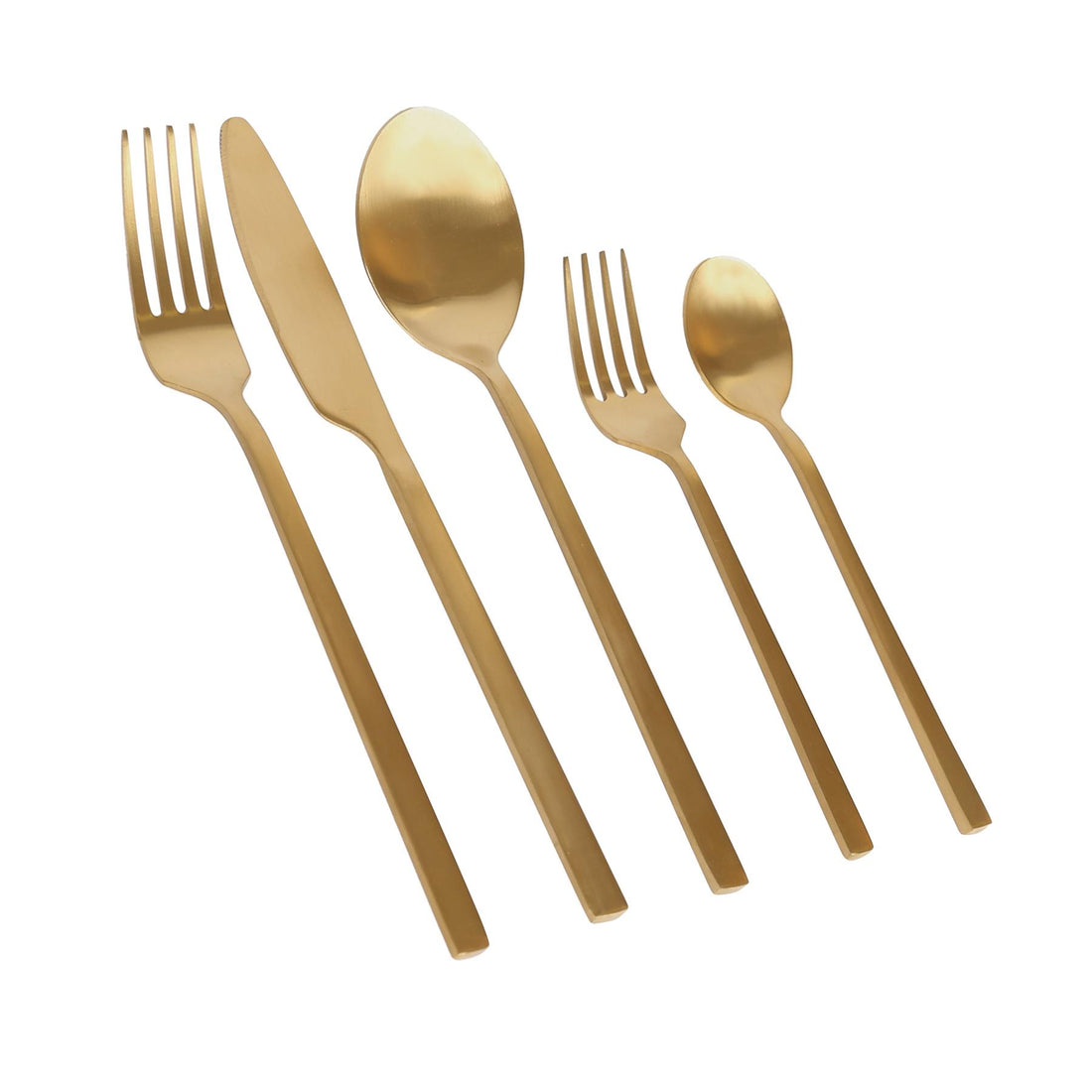 Gold 20-Piece Stainless Steel Cutlery Set