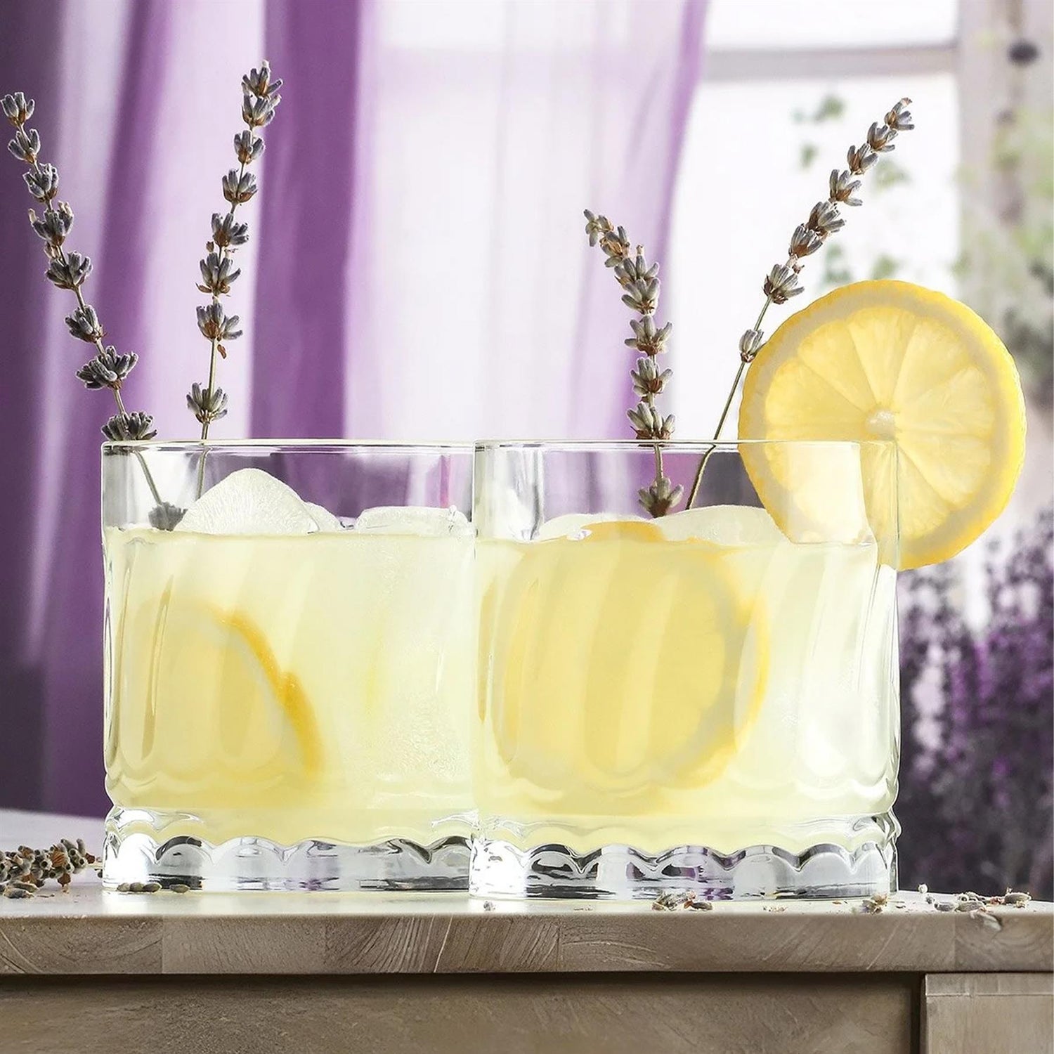 12 Piece Wave Glassware Set