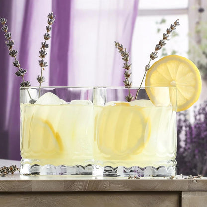 12 Piece Wave Glassware Set