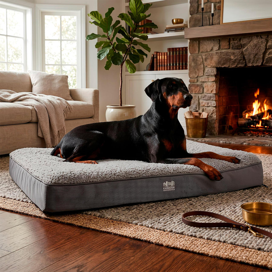Waterproof Dog Bed - Extra-Large - Grey