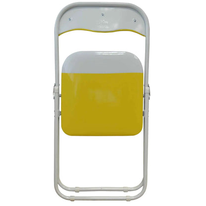 Yellow Wave Padded Folding Chair