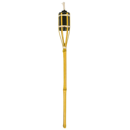 Yellow Bamboo 60cm Garden Fire Torches - Pack of Six