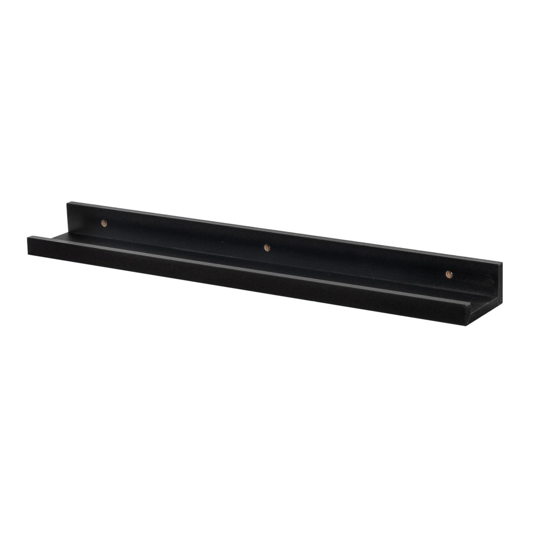 57cm Black Floating Picture Ledge Shelf