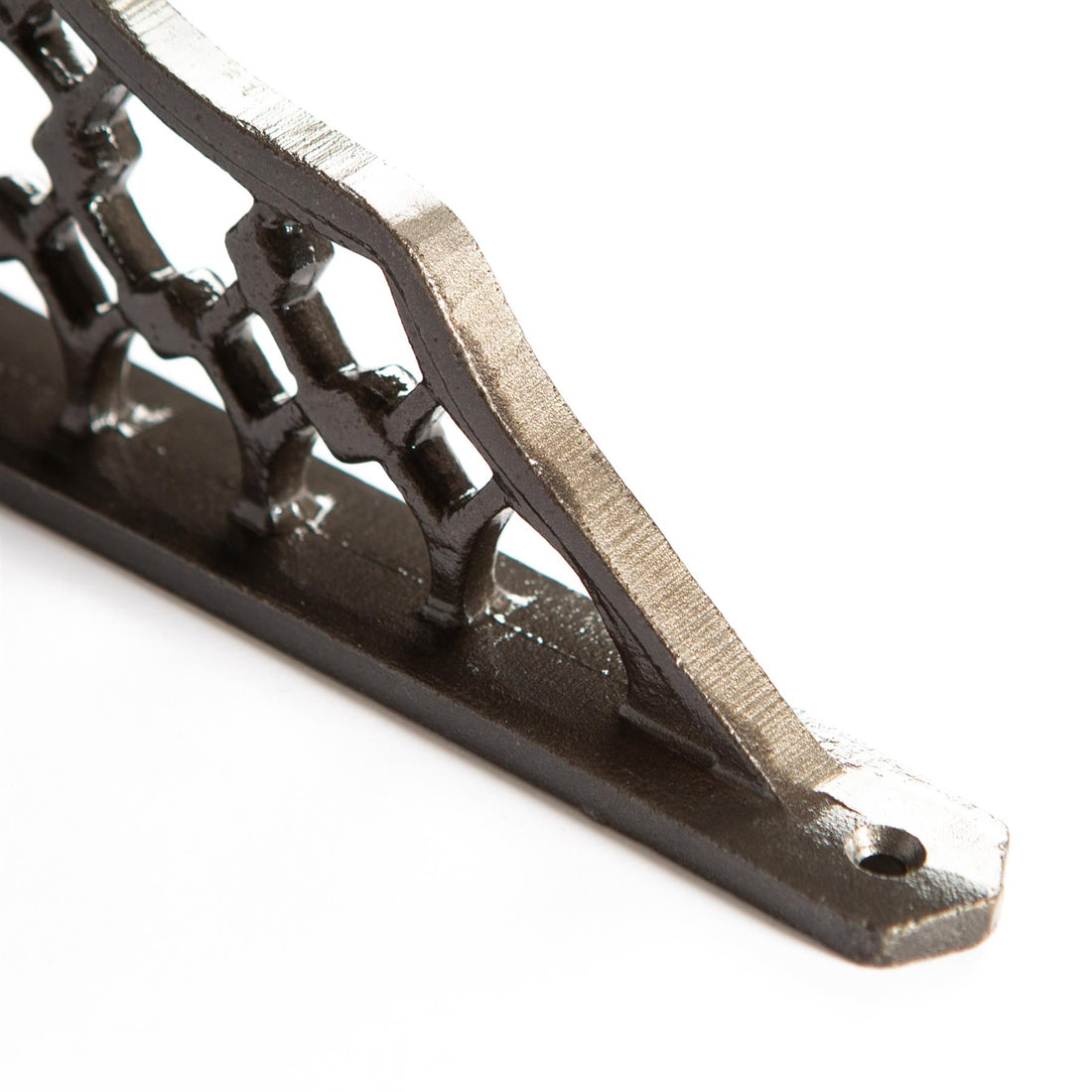 Black 205mm Honeycomb Iron Shelf Bracket