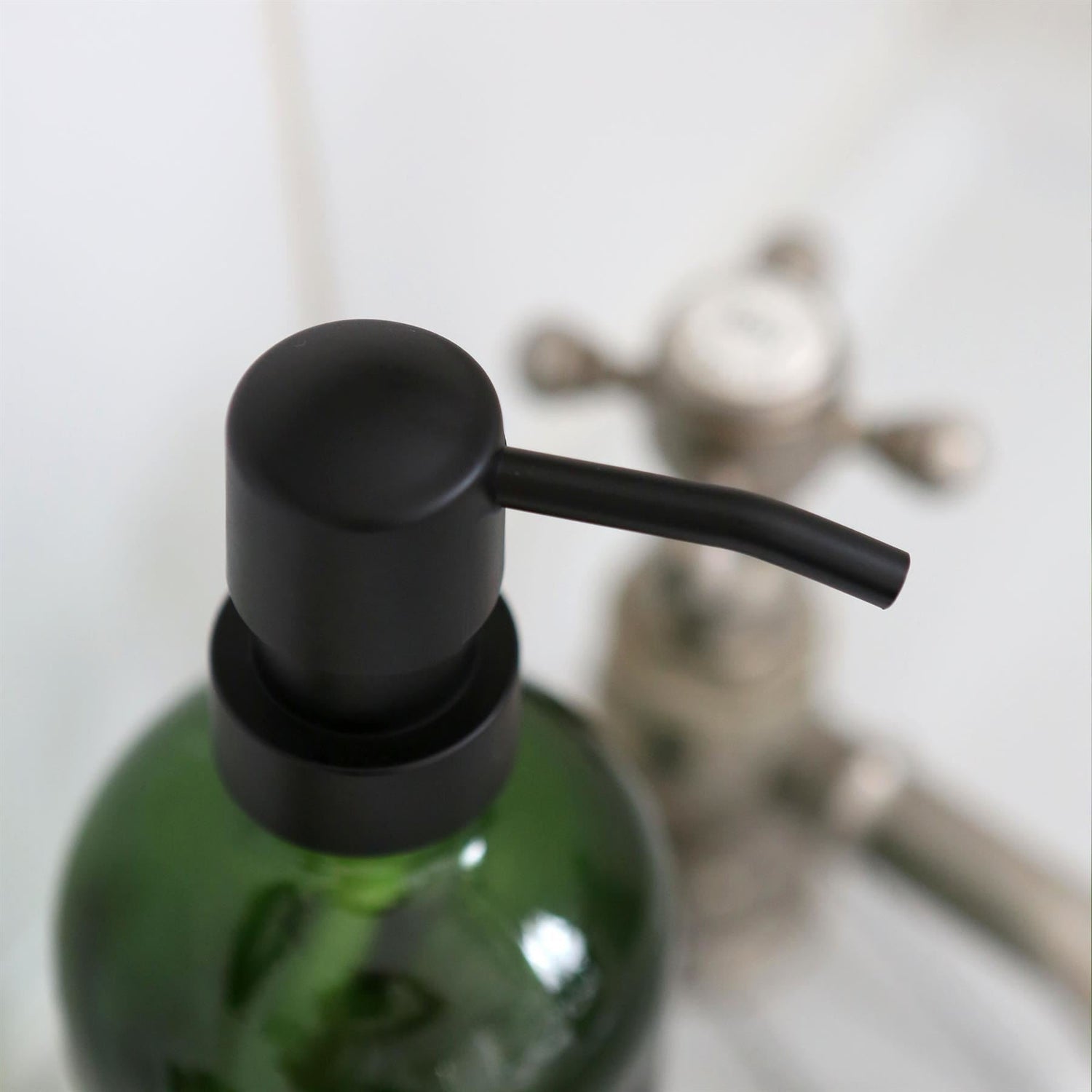 500ml Green Glass Soap Dispenser