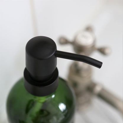 500ml Green Glass Soap Dispenser