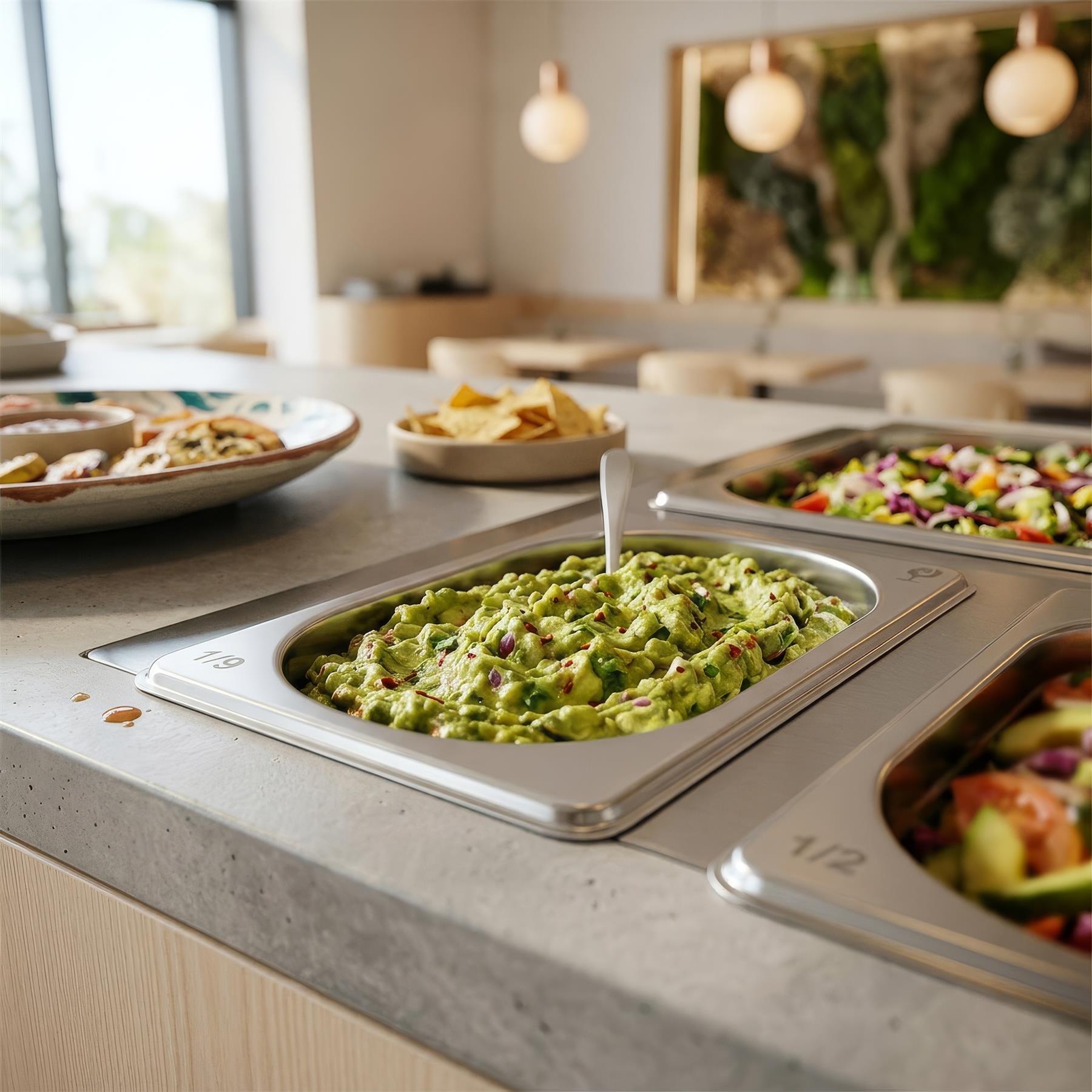 Stainless Steel Gastronorm Container Lid - 1/9