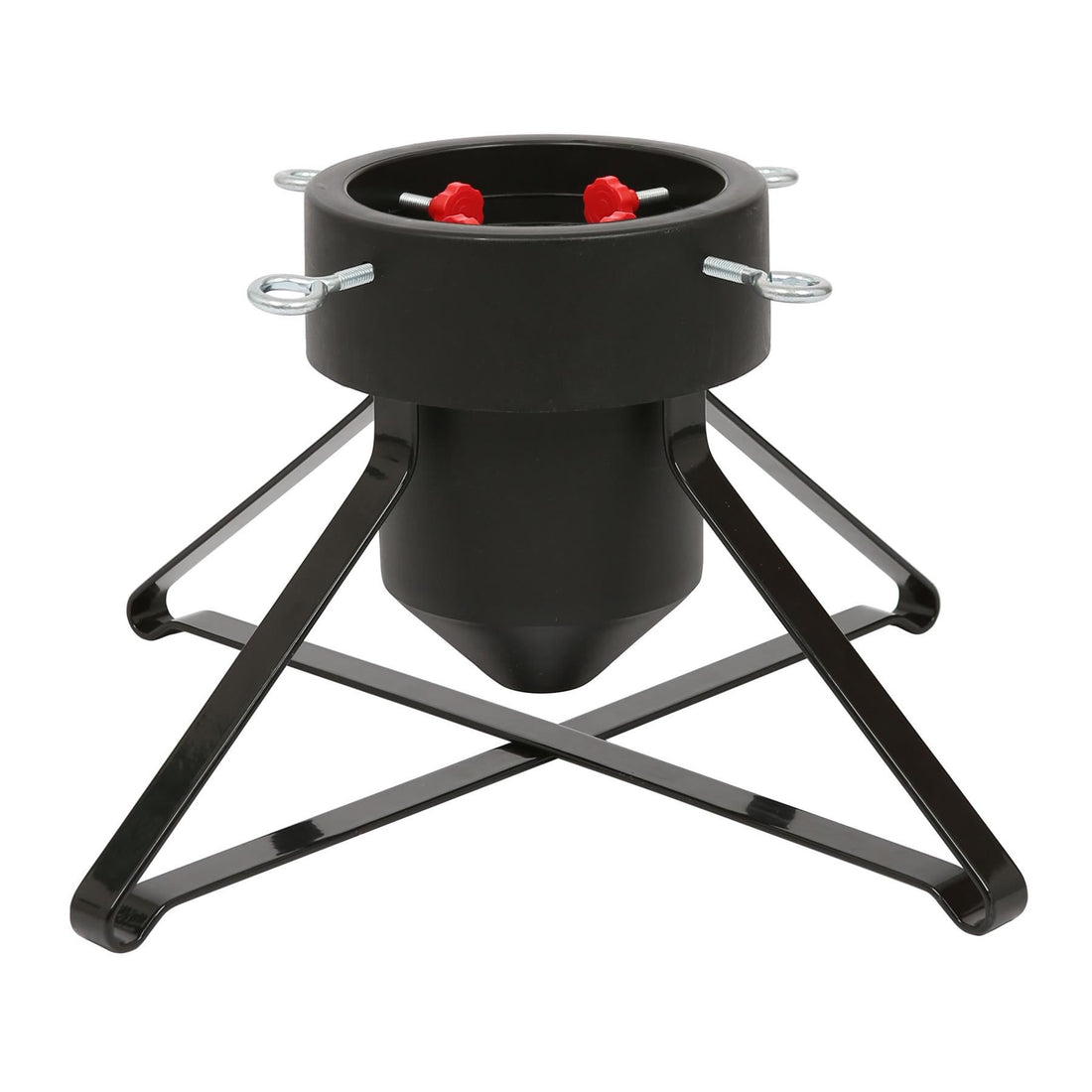 Black Premium Real Christmas Tree Stand - Medium