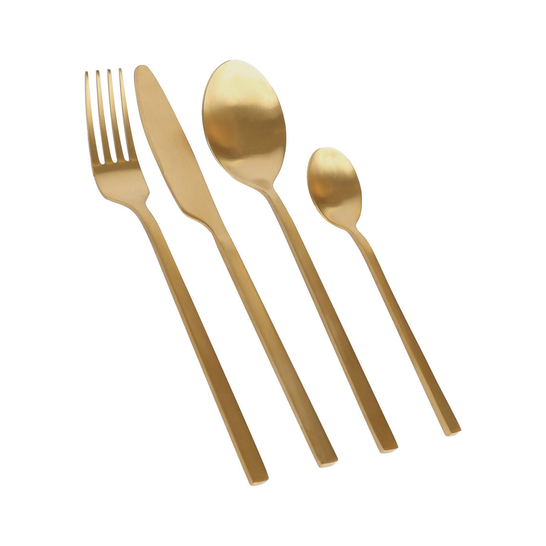 Gold 16-Piece Stainless Steel Cutlery Set