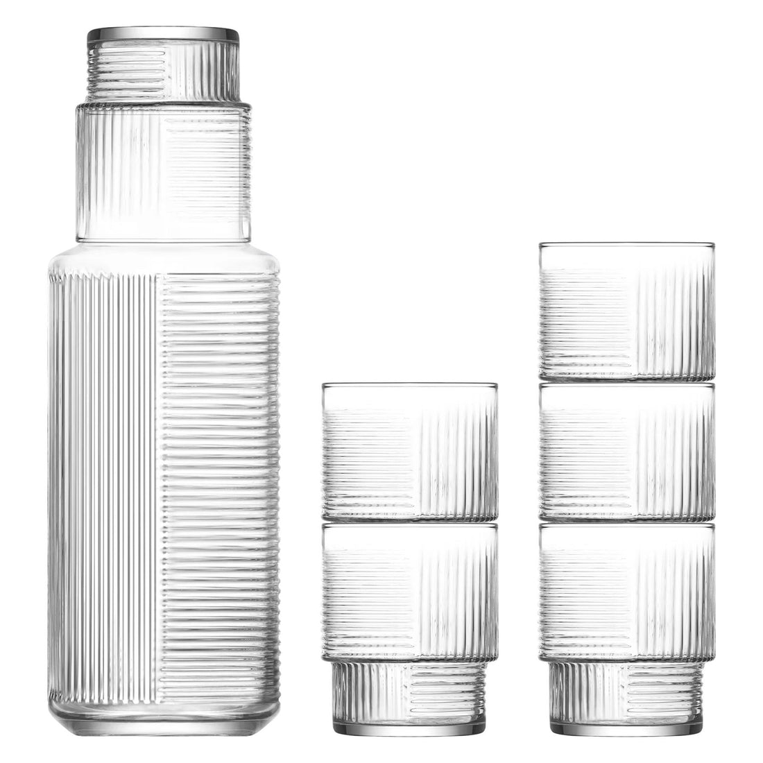 7pc 1.2L Helen Glass Carafe &amp; Tumblers Set