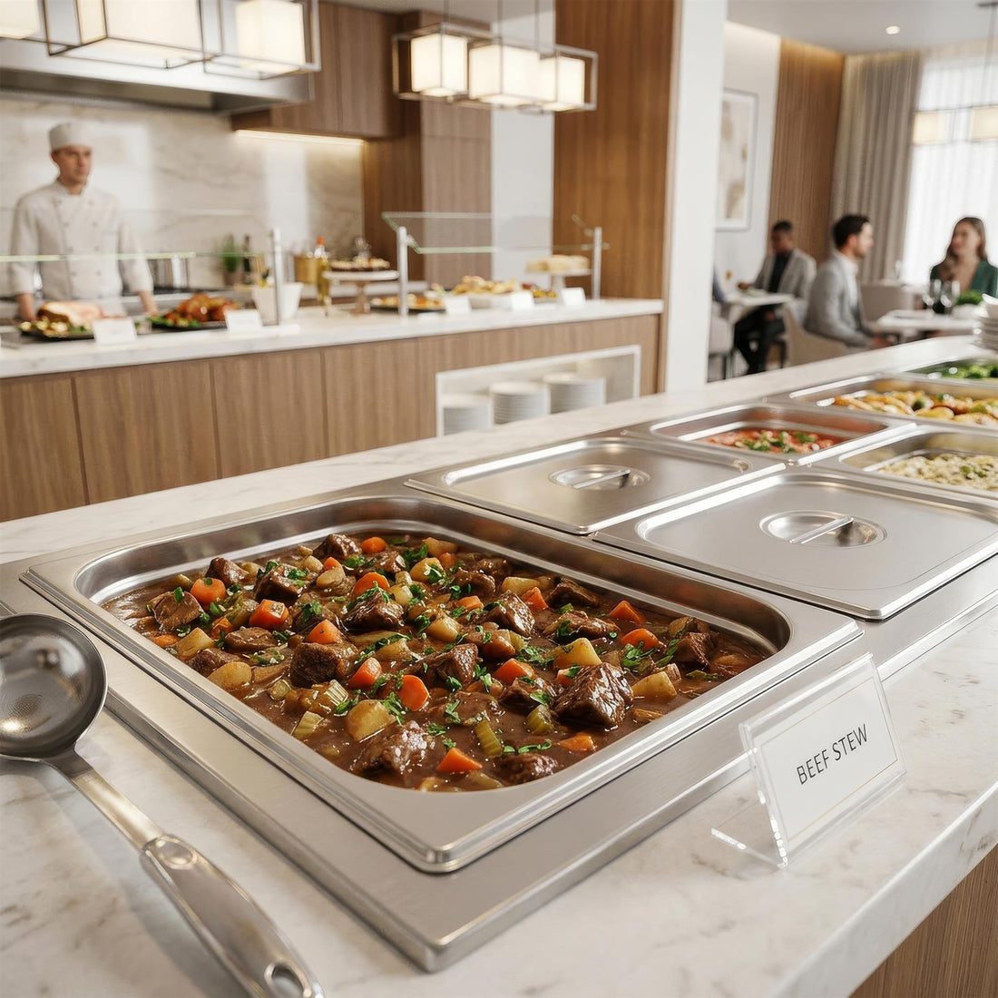 Stainless Steel Gastronorm Container - 1/2 200mm - 11L