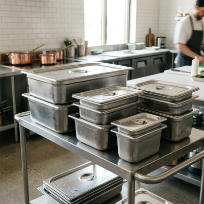 Stainless Steel Gastronorm Container Lid - 1/3