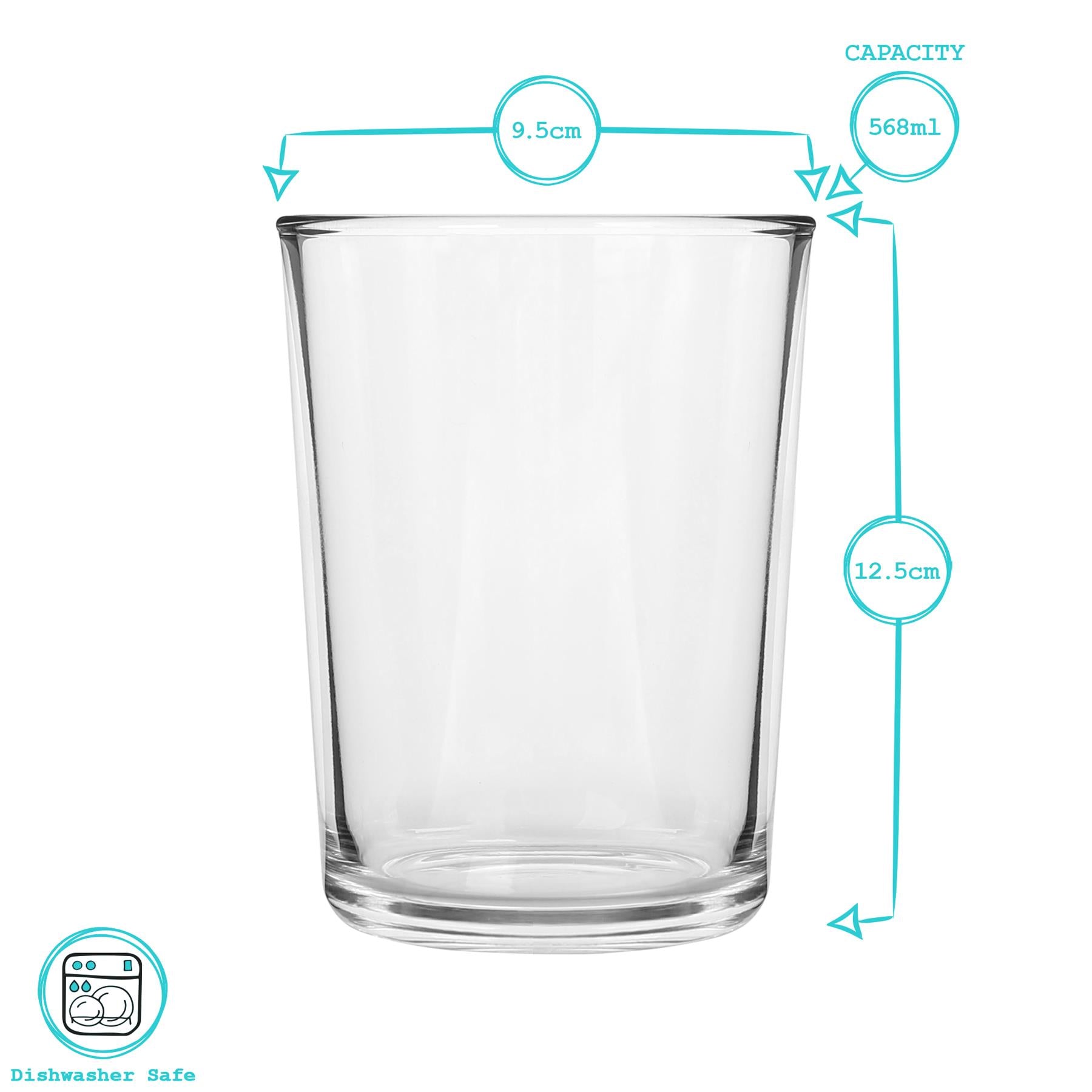 568ml (20oz) Islington Pint Beer Glasses - Pack of 24