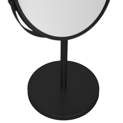 18.5cm x 34.5cm Black Pedestal Mirror