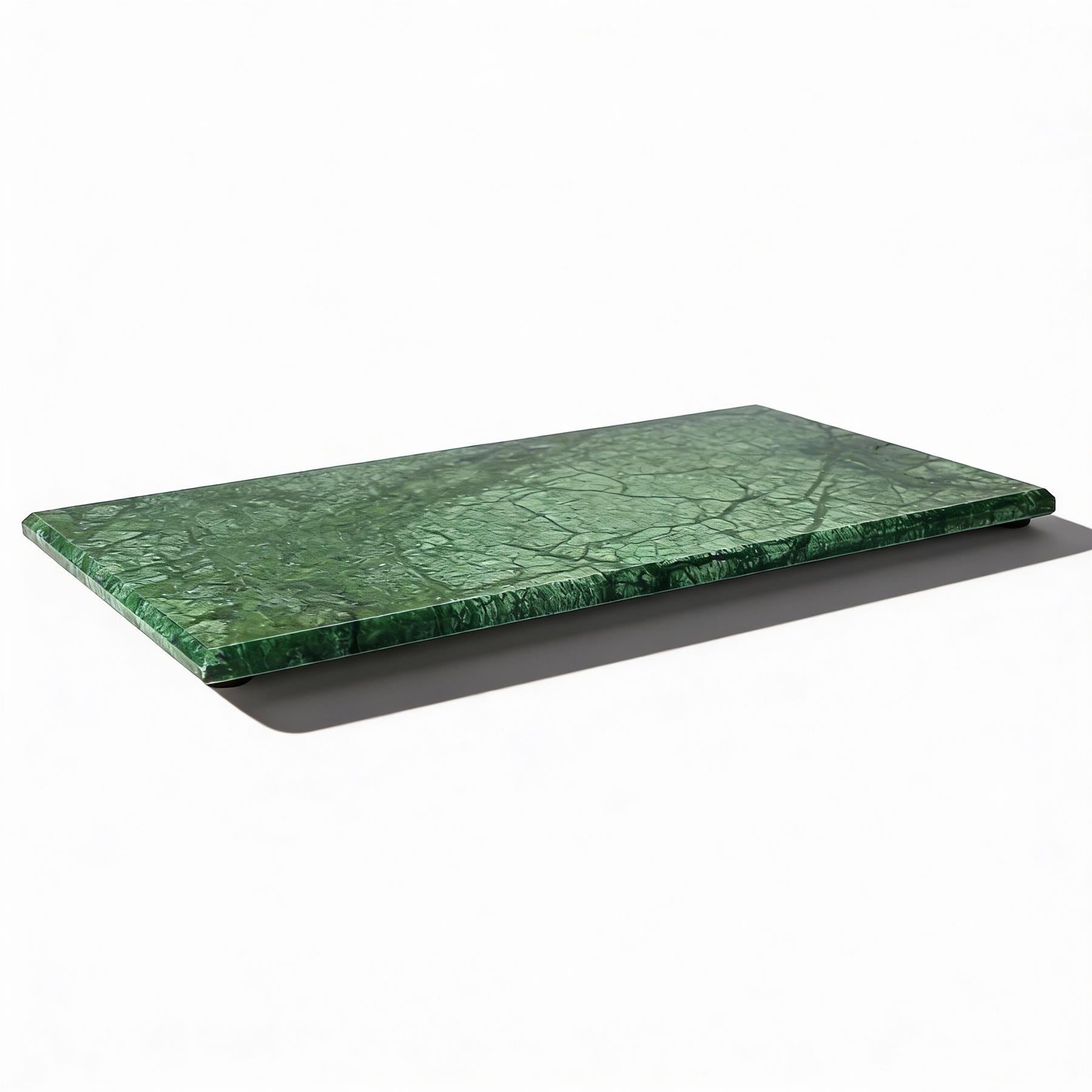 Marble Serving Board - 32.5 x 17.5cm - Green