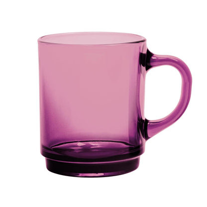 260ml Plum Versailles Coffee Glasses - Pack of Six