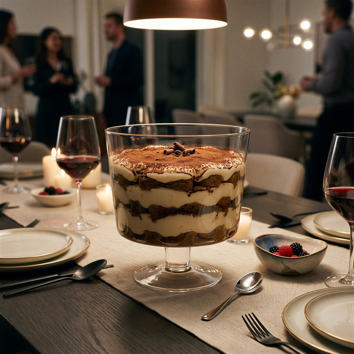 3L Glass Trifle Bowl