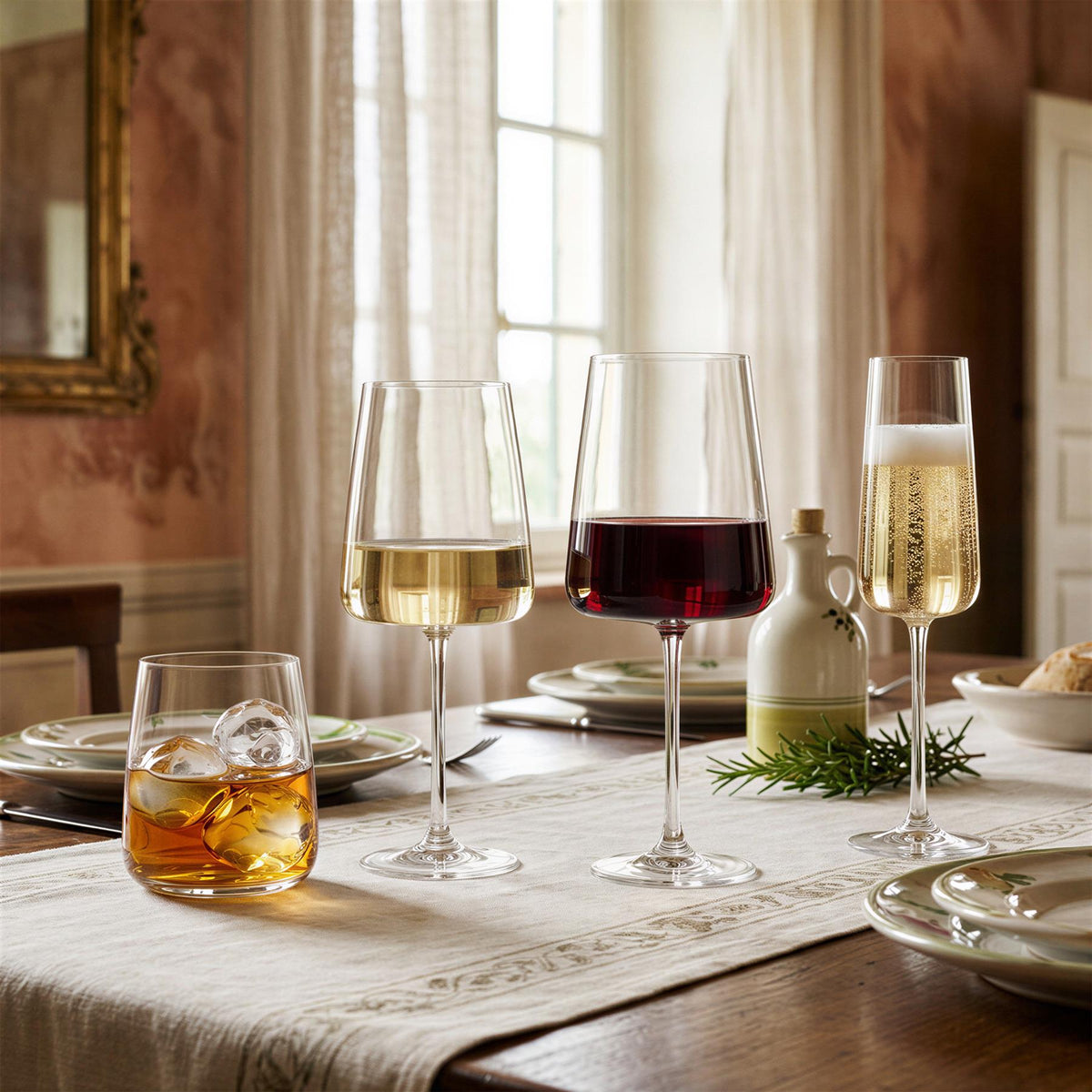 545ml Essential Crystal White Wine Glasses - Pack of 6