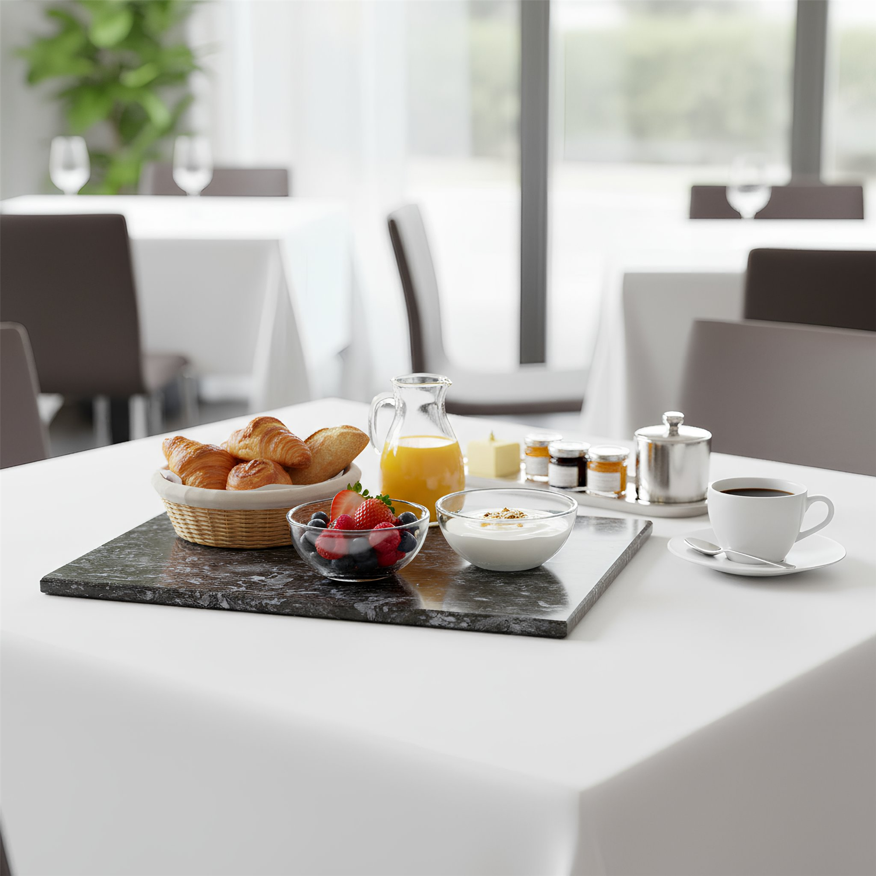 Marble Serving Board - 32.5 x 26cm - Black