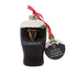 Guinness Tulip Pint Glass Christmas Tree Decoration - Black