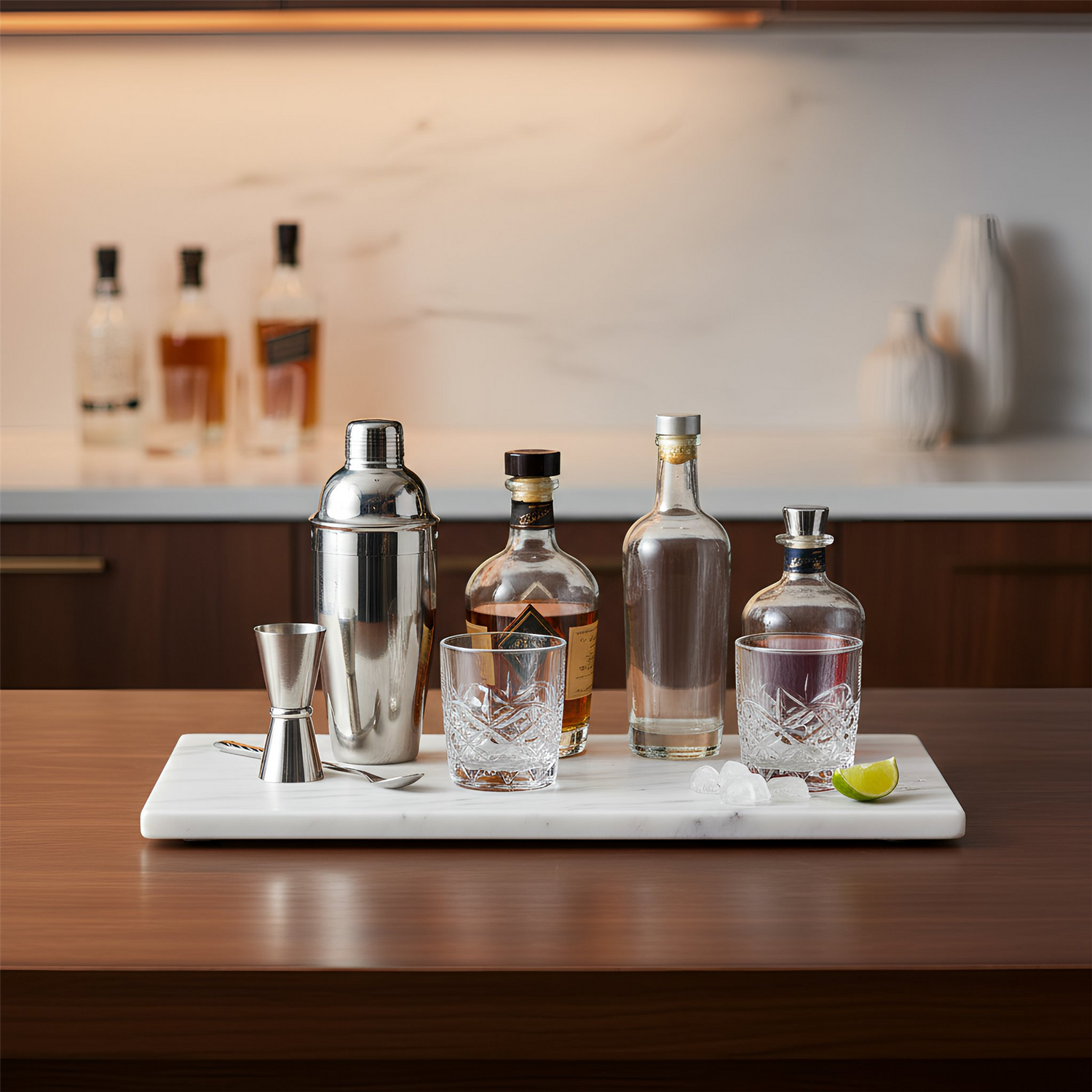 Marble Serving Board - 53 x 32cm - White