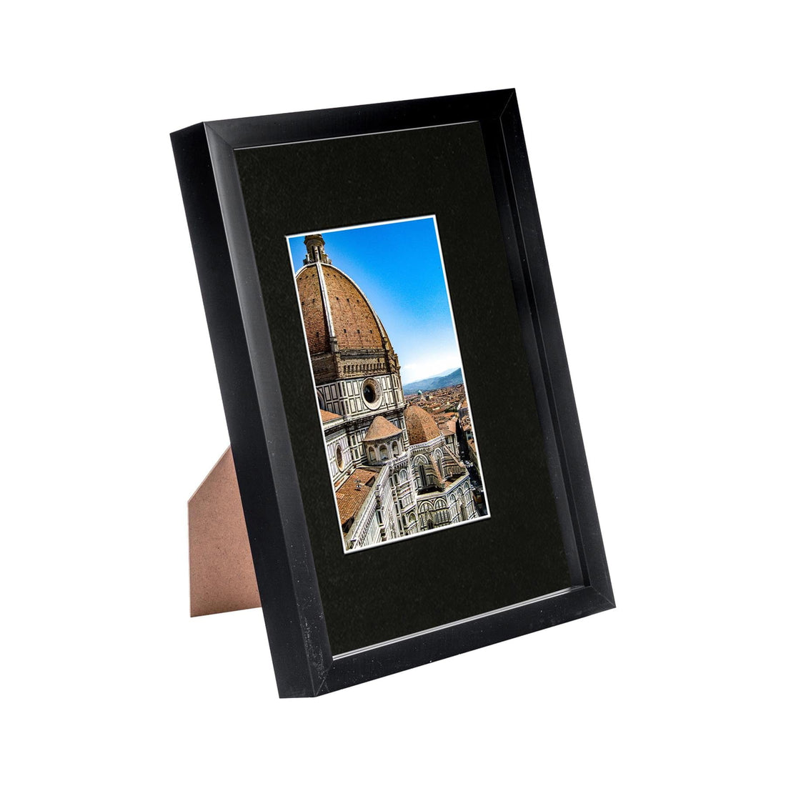 Black A4 (8" x 12") Shadow Box Photo Frame with A5 Black Mount