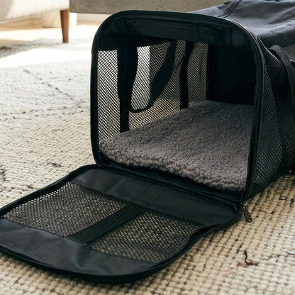 Foldable Cat Carrier - Large - Black