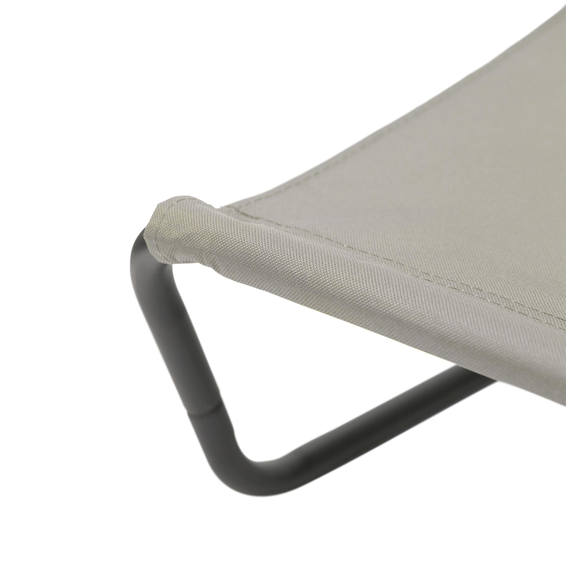 Beige Folding Beach Lounger