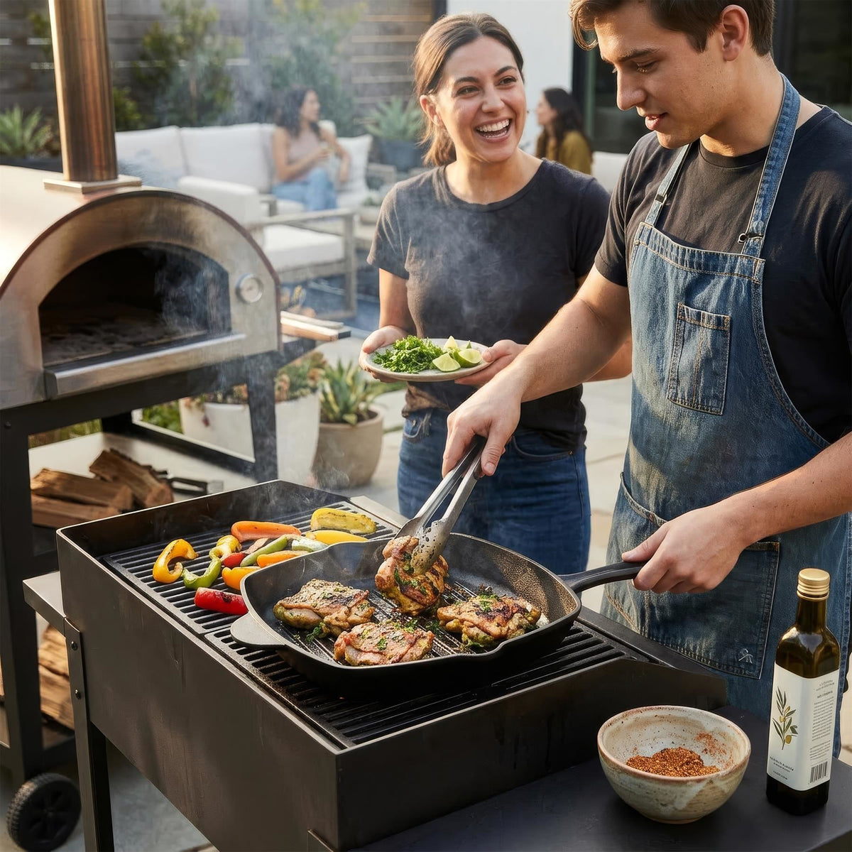 Cast Iron Griddle Pan - 10"