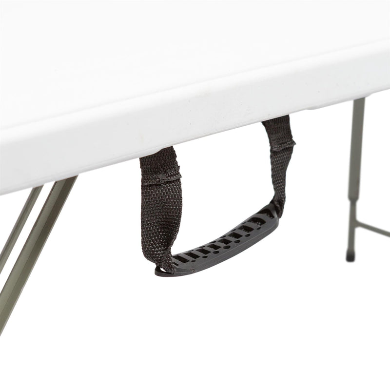 120cm (4ft) Height Adjustable Folding Trestle Table - By Harbour Housewares