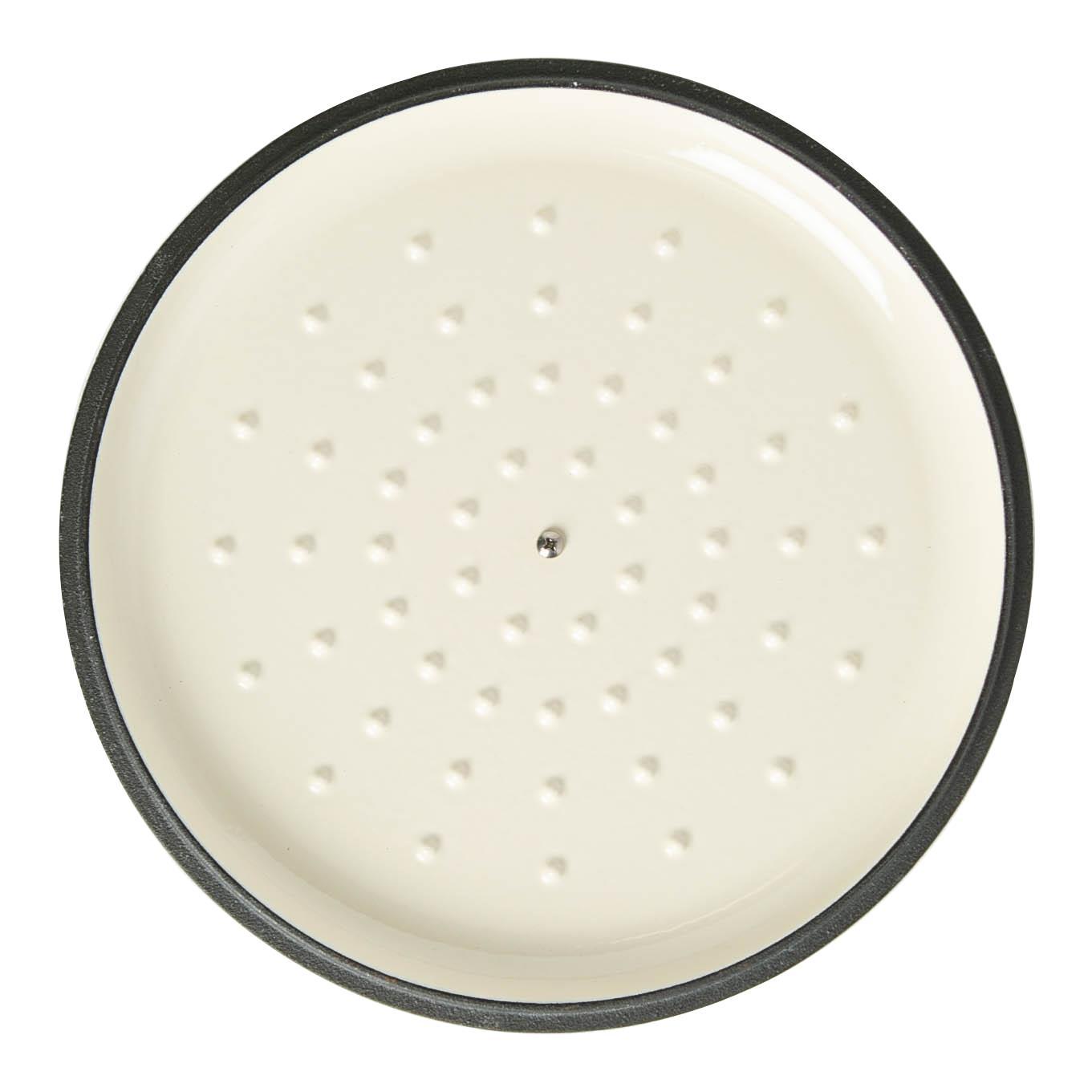 2.3L Matt Black Cast Iron Shallow Casserole Dish