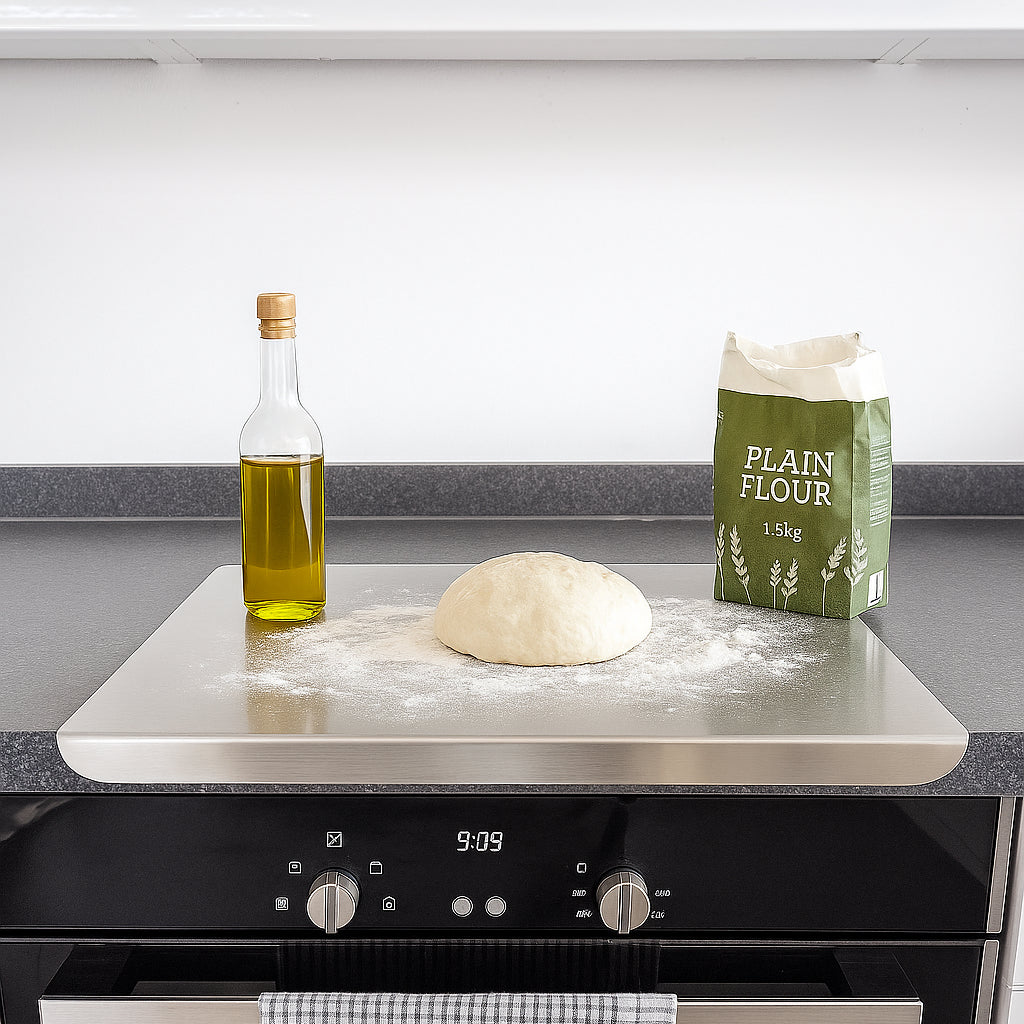 Stainless Steel Counter Edge Chopping Board - 40 x 30cm