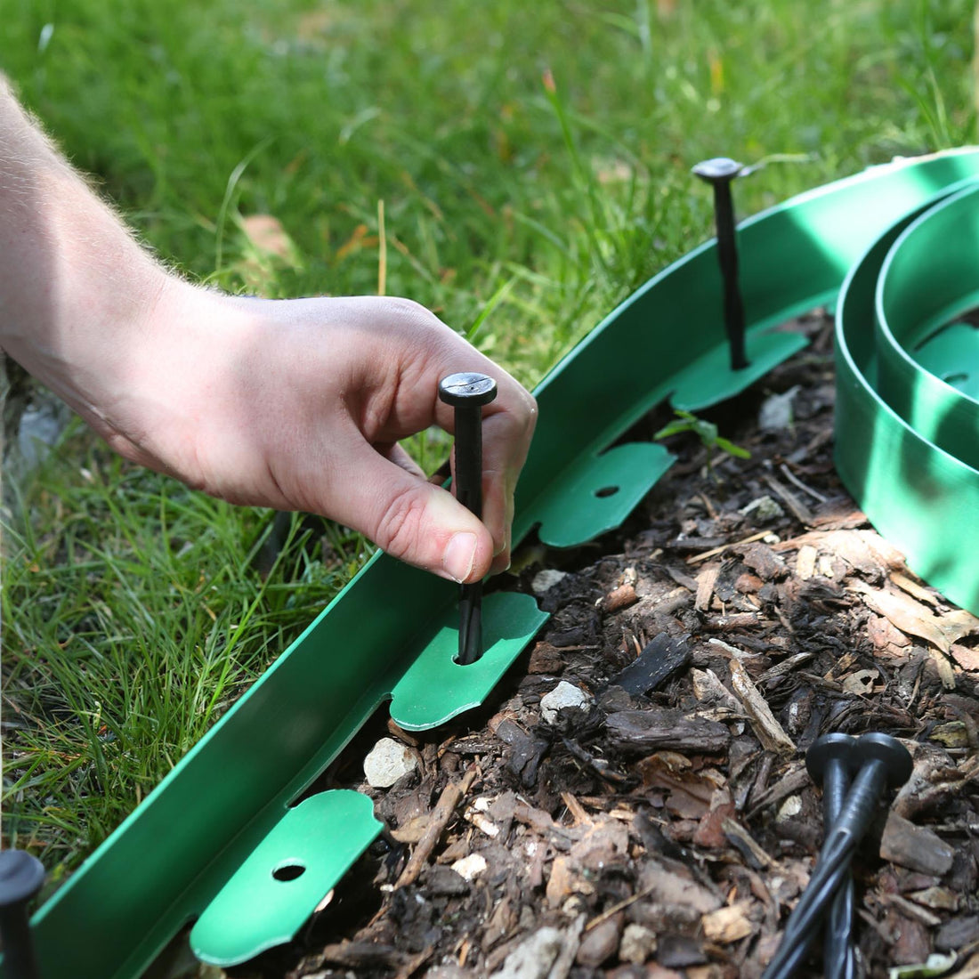 Green Flexible Plastic Lawn &amp; Path Edging