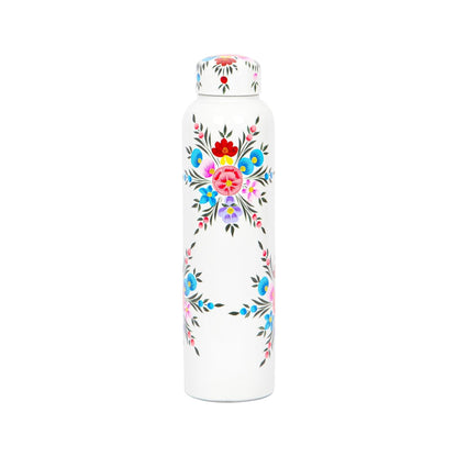 875ml Cotton Pansy Hand-Painted Picnic Water Bottle