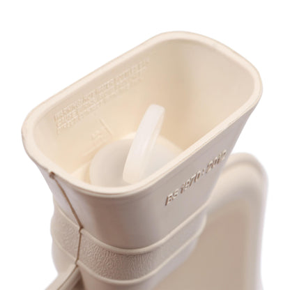 Hot Water Bottle with Plush Cover - 1.8L - Cream/Cream
