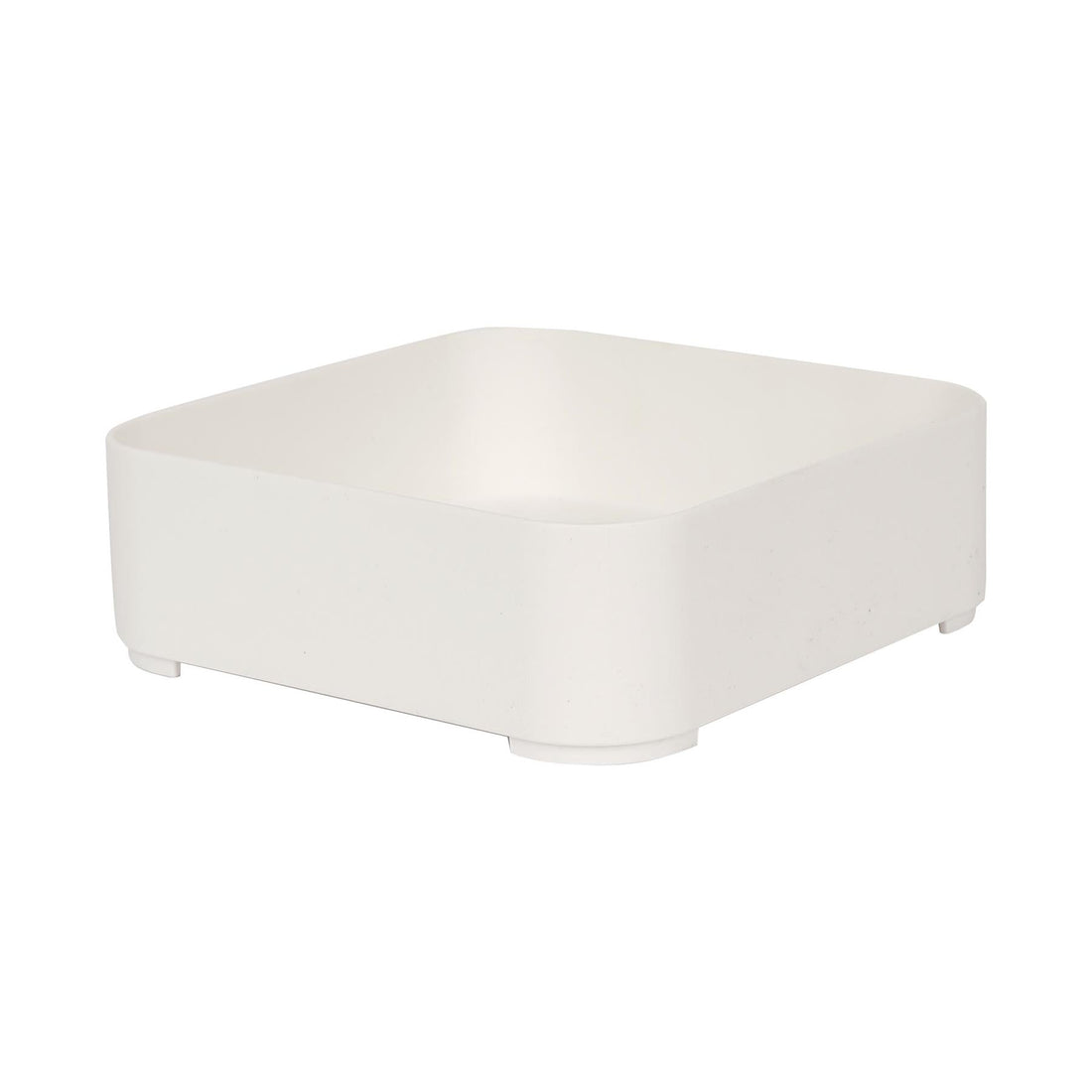 Small Stackable White Plastic Storage Bin