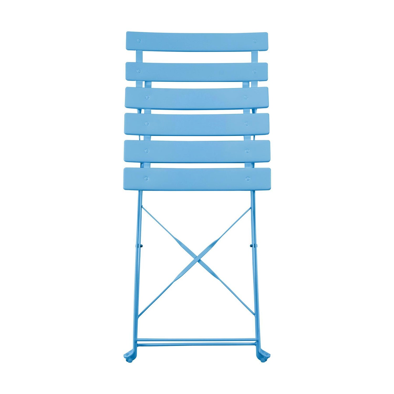 Light Blue Two-Seater Round Bistro Set