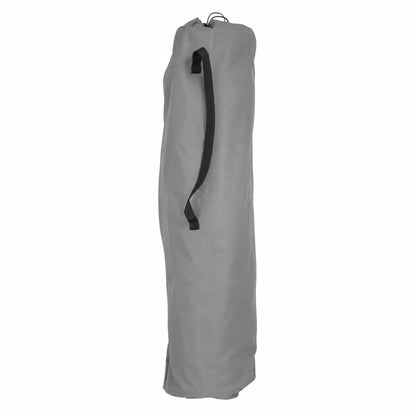 Padded Folding Camping Chairs Set - Black/Grey - Pack of 2