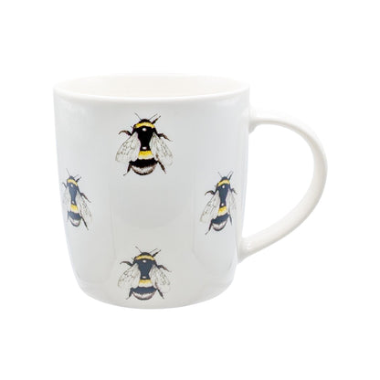 350ml Multi Bee Simply Home Stoneware Mugs - Pack of Six