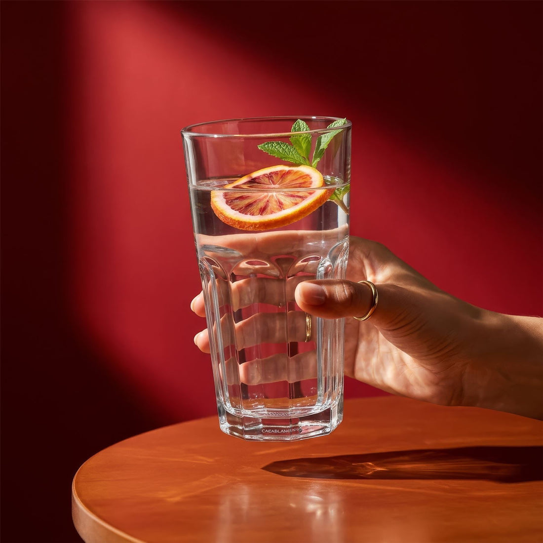 400ml Panelled Highball Glasses - Pack of Six