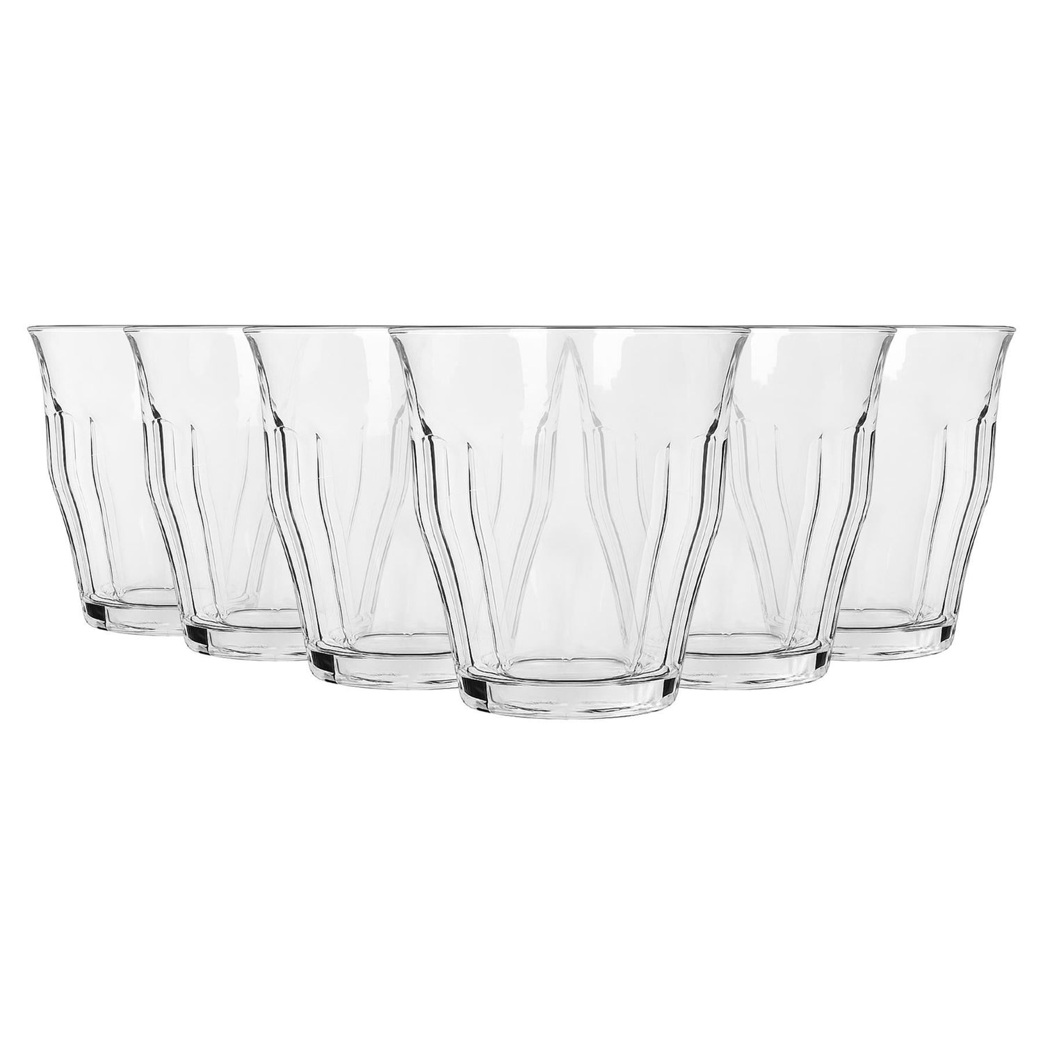 210ml Fluted Water Glasses - Pack of 6
