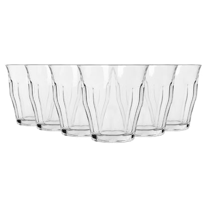 210ml Fluted Water Glasses - Pack of 6